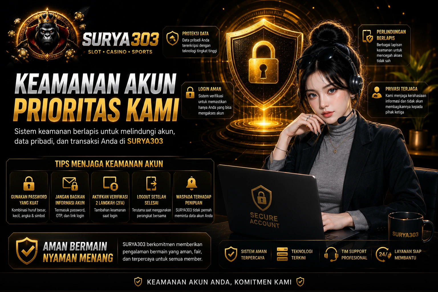 Keamanan Akun SURYA303